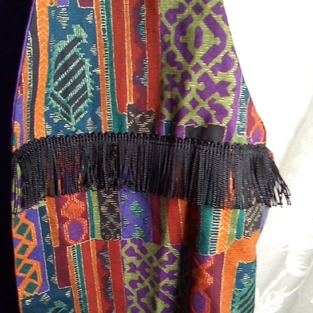 Vibrant Multicolor Sleeveless Midi Dress - Picture 3 of 9